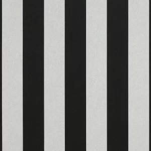 Beaufort Black White awning fabric swatch