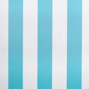 Turquoise & White awning fabric swatch